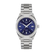 TISSOT T151.822.11.041.00 PRC 100 Date Solar 34mm SS Bracelet Blue