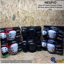 Nespio Basic Skate Protector Set Knee, Elbow &amp; Wrist Protective Gear