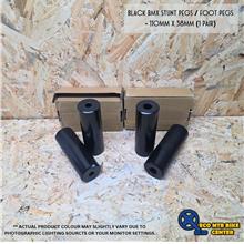 Black BMX Stunt Pegs / Foot Pegs - 110mm x 38mm (1 Pair)