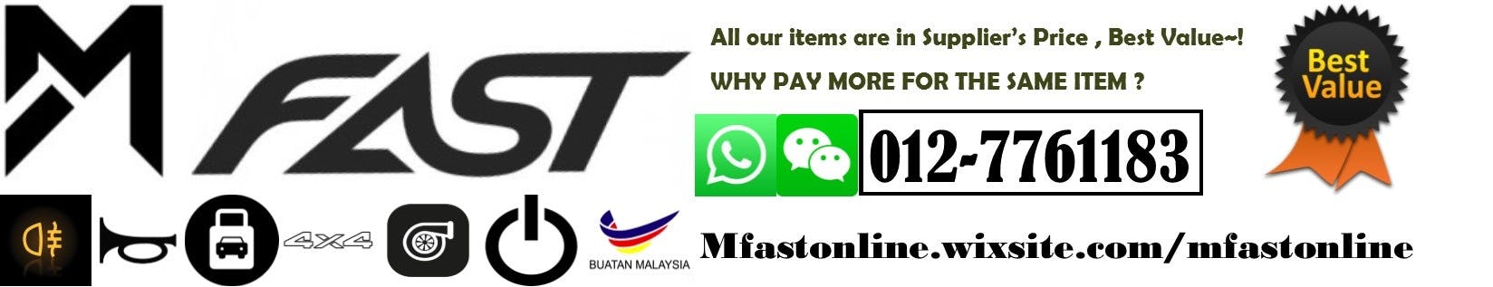 M Fast Accessories  Lelong.my